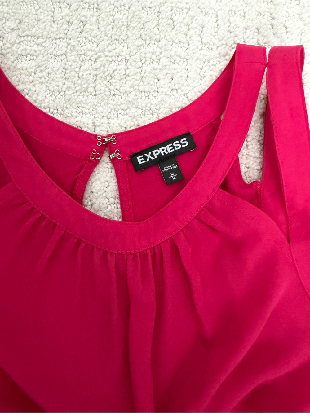 Express Womens Sleeveless Cutout Top - pink - Picture 5 of 5